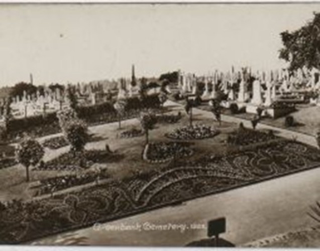 Postcard of Greenbank Cemetery from the 1920s